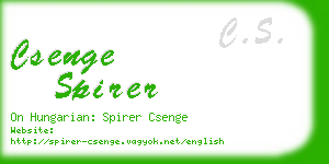 csenge spirer business card